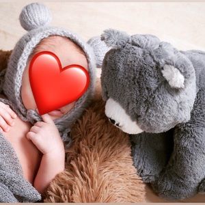 Grey Newborn Photography Wrap set